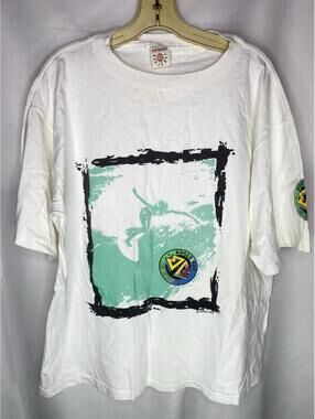 Vintage Bugle Boy Original Style T-Shirt Size X Large White